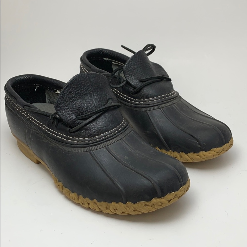 LL Bean Rubber Boots Mocs Duck Shoes womens 9, medium width
